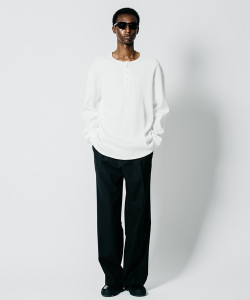 CRIMIE(クライミー)の「THERMAL C-CHAIN HENLY NECKT LONG SLEEVE T SHIRT(Tシャツ/カットソー・メンズ・ブラック/ホワイト・XXL/XL/L/M/S)」の18枚目の写真