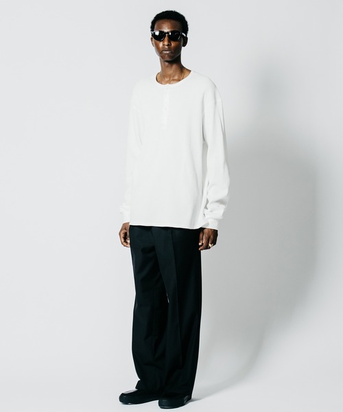 CRIMIE(クライミー)の「THERMAL C-CHAIN HENLY NECKT LONG SLEEVE T SHIRT(Tシャツ/カットソー・メンズ・ブラック/ホワイト・XXL/XL/L/M/S)」の19枚目の写真