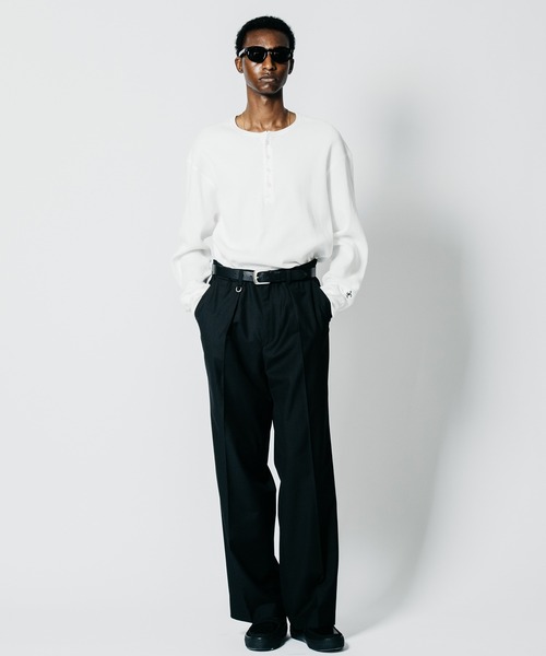 CRIMIE(クライミー)の「THERMAL C-CHAIN HENLY NECKT LONG SLEEVE T SHIRT(Tシャツ/カットソー・メンズ・ブラック/ホワイト・XXL/XL/L/M/S)」の20枚目の写真