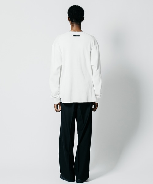 CRIMIE(クライミー)の「THERMAL C-CHAIN HENLY NECKT LONG SLEEVE T SHIRT(Tシャツ/カットソー・メンズ・ブラック/ホワイト・XXL/XL/L/M/S)」の22枚目の写真