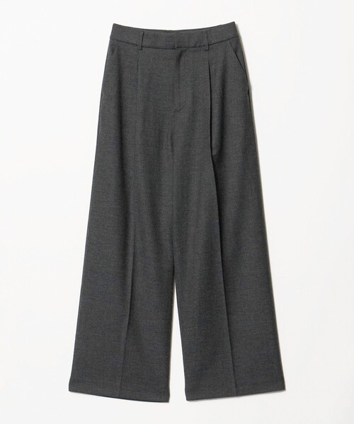 green label relaxing（グリーンレーベルリラクシング）の「［size SHORT/TALLあり］ヘアライン ストレート パンツ ストレッチ（スラックス・レディース・ダークブラウン/ダークグレー・SHORT/34/36/38/40/42/44/46/TALL）」の4枚目の写真