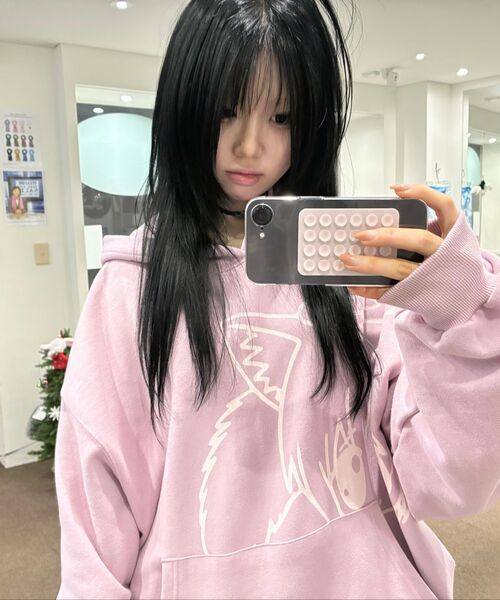 ITZAVIBE(イッザバイブ)の「CAT GIRL HOODIE - PINK(パーカー・レディース・その他・FREE)」の4枚目の写真