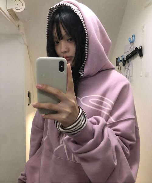 ITZAVIBE(イッザバイブ)の「CAT GIRL HOODIE - PINK(パーカー・レディース・その他・FREE)」の11枚目の写真