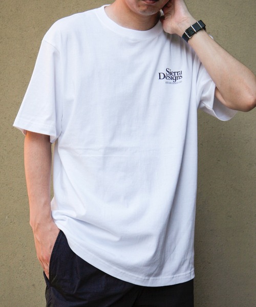 SIERRA DESIGNS(シェラデザイン)の「大人のロゴTシャツ、限定先行販売【SIERRA DESIGNS】SD LOGO TEE コットンTシャツ(Tシャツ/カットソー・メンズ・ホワイト/ブラック/インディゴブルー/ブラウン・LARGE/X-LARGE/MEDIUM)」の7枚目の写真