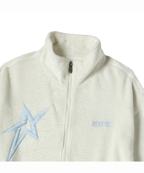 TRAVEL（トラベル）の「スター ポーラ ハイネック ボアジャケット アイボリー（その他アウター・レディース・その他・SMALL/MEDIUM/LARGE）」の6枚目の写真