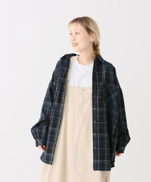 チェックシャツチュニック