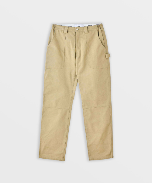 SAFARISPOT(サファリスポット)の「1/2ベーシックサファリカーペンタコットンパンツ(ベージュ)(その他パンツ・レディース・その他・1)」の1枚目の写真