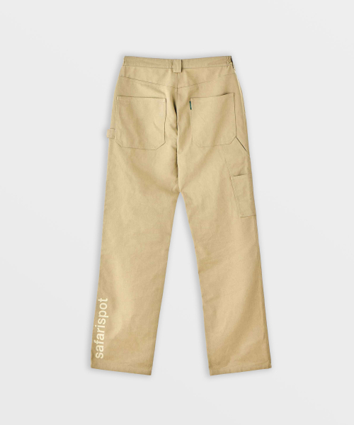 SAFARISPOT(サファリスポット)の「1/2ベーシックサファリカーペンタコットンパンツ(ベージュ)(その他パンツ・レディース・その他・1)」の2枚目の写真