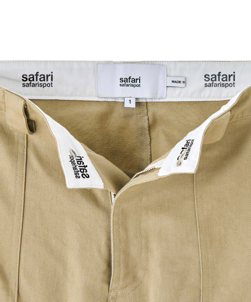 SAFARISPOT(サファリスポット)の「1/2ベーシックサファリカーペンタコットンパンツ(ベージュ)(その他パンツ・レディース・その他・1)」の3枚目の写真