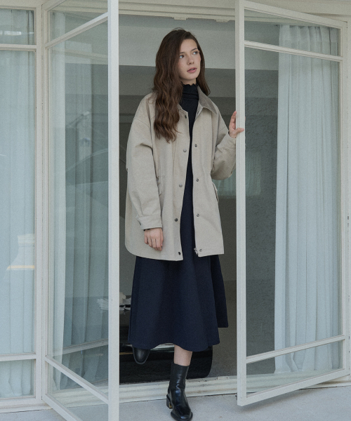 AVANT-G（アバン）の「コーデュロイ襟サファリジャンパー - ベージュ（ミリタリージャケット・レディース・その他・FREE）」の3枚目の写真