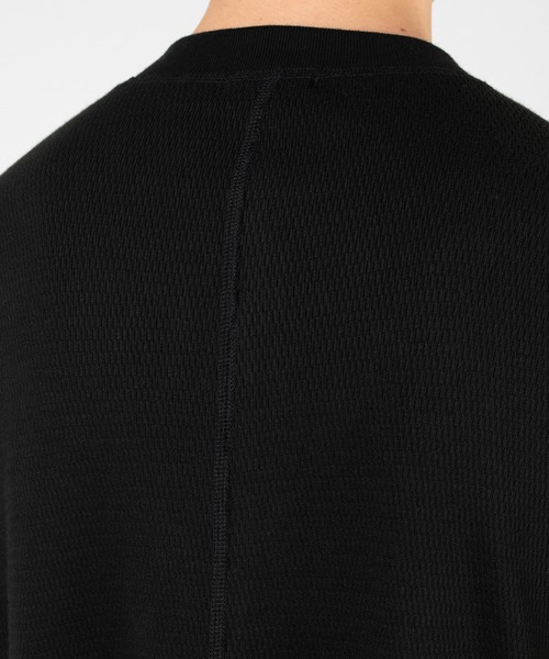 LAD MUSICIAN(ラッドミュージシャン)の「ORGANIC COTTON THERMAL HENLEY NECK LONG SLEEVE T-SHIRT(Tシャツ/カットソー・メンズ・ブラック・46/44/42)」の3枚目の写真