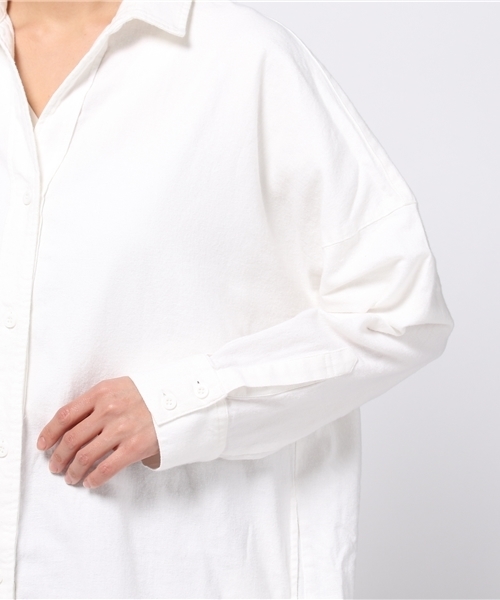 SLY(スライ)の「ラフLONG SH-S(シャツ/ブラウス・レディース・ネイビー/ホワイト・FREE)」の8枚目の写真