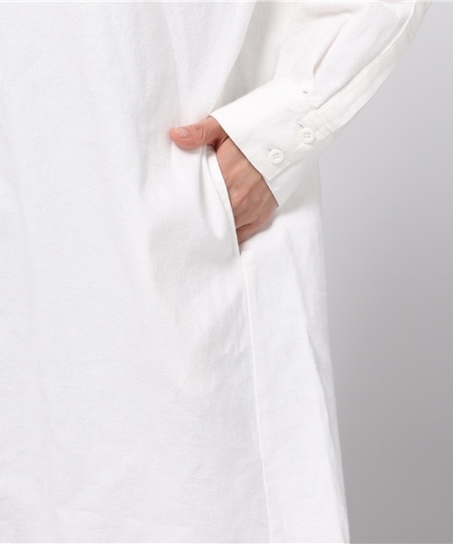 SLY(スライ)の「ラフLONG SH-S(シャツ/ブラウス・レディース・ネイビー/ホワイト・FREE)」の9枚目の写真