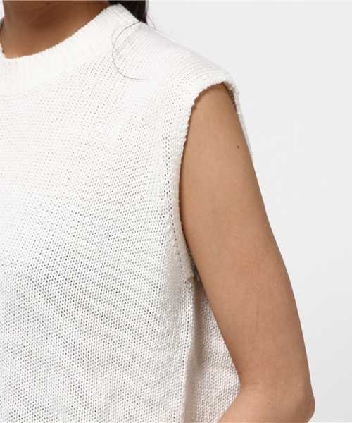 SLY(スライ)の「LILY YARN MG TOPS(ニット/セーター・レディース・ライトピンク/ネイビー/ホワイト・FREE)」の8枚目の写真