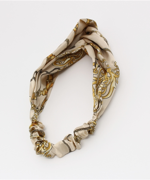 URBAN RESEARCH DOORS WOMENS（アーバンリサーチ ドアーズ ウィメンズ）の「DOORS スカーフガラターバン（ヘアバンド・レディース・ベージュ/ネイビー/ブラック/レッド・ONE）」の5枚目の写真