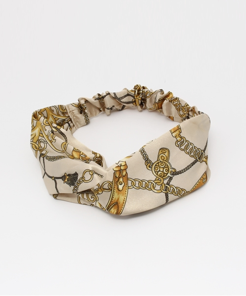 URBAN RESEARCH DOORS WOMENS（アーバンリサーチ ドアーズ ウィメンズ）の「DOORS スカーフガラターバン（ヘアバンド・レディース・ベージュ/ネイビー/ブラック/レッド・ONE）」の6枚目の写真