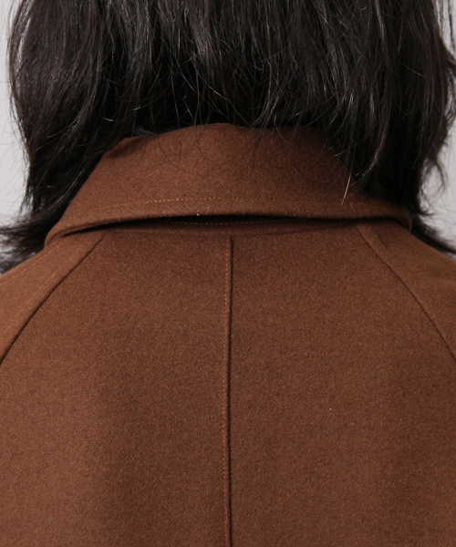 AMERICAN RAG CIE（アメリカンラグシー）の「ウール ステンカラーコート WEB限定（ステンカラーコート・メンズ・キャメル/マルーン/ブラック・1/2/3）」の7枚目の写真