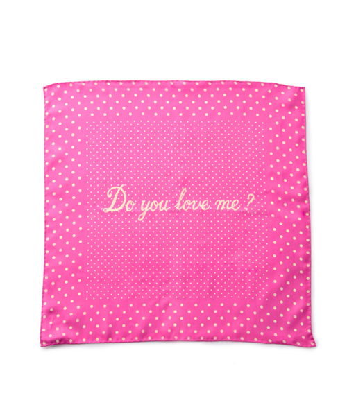 WACKO MARIA(ワコマリア)の「WACKO MARIA 10SS POCKET CHIEF (LOVE ME?)(バンダナ/スカーフ・メンズ・ベージュ/ピンク/イエロー/グリーン/ブルー/パープル・ONE SIZE)」の6枚目の写真