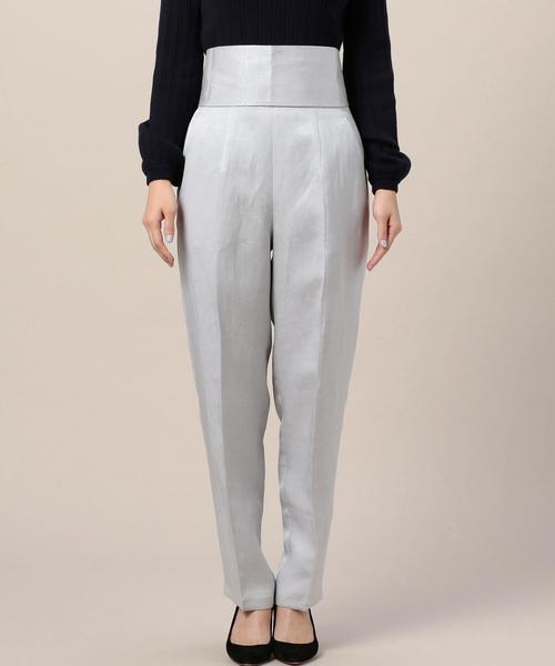 6(ロク)の「<6(ROKU)>SHEEN BELT PANTS/パンツ ◆(その他パンツ・レディース・ライトグレー/ベージュ・38/36/34)」の13枚目の写真