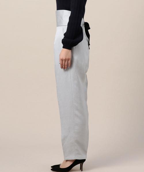 6(ロク)の「<6(ROKU)>SHEEN BELT PANTS/パンツ ◆(その他パンツ・レディース・ライトグレー/ベージュ・38/36/34)」の14枚目の写真