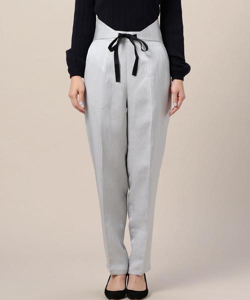 6(ロク)の「<6(ROKU)>SHEEN BELT PANTS/パンツ ◆(その他パンツ・レディース・ライトグレー/ベージュ・38/36/34)」の15枚目の写真