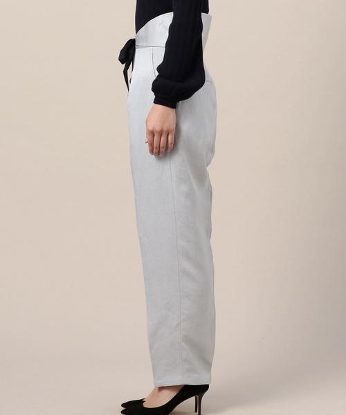 6(ロク)の「<6(ROKU)>SHEEN BELT PANTS/パンツ ◆(その他パンツ・レディース・ライトグレー/ベージュ・38/36/34)」の9枚目の写真