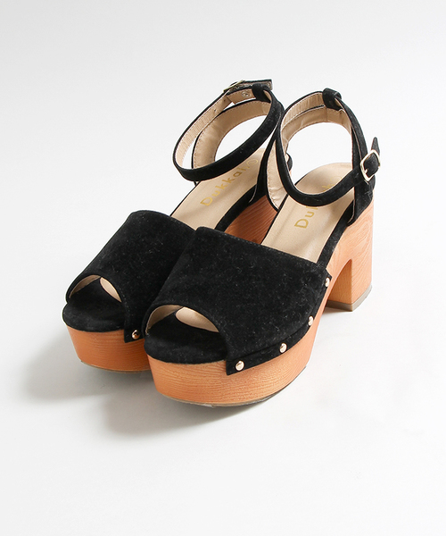 WEGO(ウィゴー)の「WEGO/ウッドタイプサンダル(サンダル・レディース・ブラック/カーキ/ブラウン・LARGE/MEDIUM)」の11枚目の写真