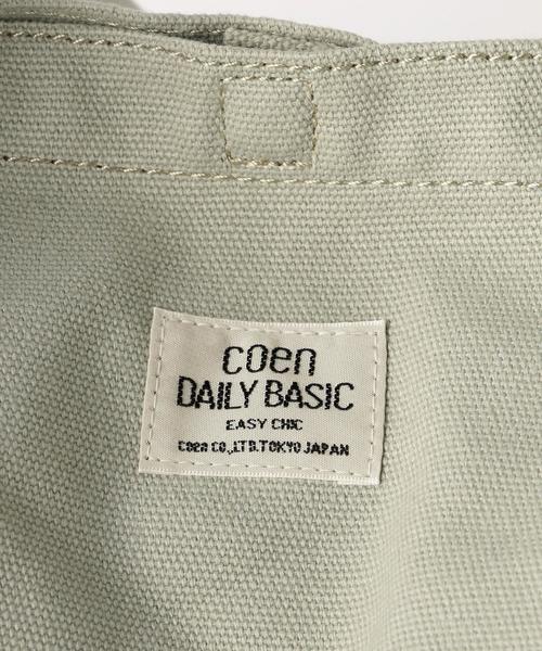 coen(コーエン)の「キャンバスショルダーバッグ(ショルダーバッグ・メンズ・オフホワイト/ブラック/グレー/その他1・FREE)」の5枚目の写真