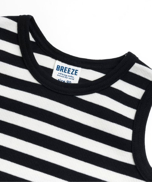 BREEZE（ブリーズ）の「裾ラウンドタンクトップ（タンクトップ・キッズ・ブラック/ライム/グレー・80/90/95/100/120/110/130/140）」の9枚目の写真