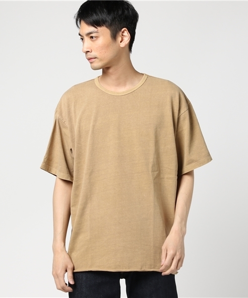 WEGO（ウィゴー）の「WEGO/ピグメントビッグシルエットカットソー（Tシャツ/カットソー・メンズ・ベージュ/スミクロ/ライトピンク/ブルー系その他5/イエロー系その他6/ホワイト系その他5・LARGE/SMALL/MEDIUM）」の18枚目の写真