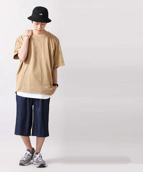 WEGO（ウィゴー）の「WEGO/ピグメントビッグシルエットカットソー（Tシャツ/カットソー・メンズ・ベージュ/スミクロ/ライトピンク/ブルー系その他5/イエロー系その他6/ホワイト系その他5・LARGE/SMALL/MEDIUM）」の15枚目の写真