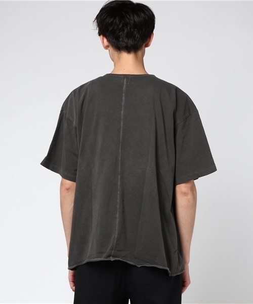 WEGO（ウィゴー）の「WEGO/ピグメントビッグシルエットカットソー（Tシャツ/カットソー・メンズ・ベージュ/スミクロ/ライトピンク/ブルー系その他5/イエロー系その他6/ホワイト系その他5・LARGE/SMALL/MEDIUM）」の8枚目の写真