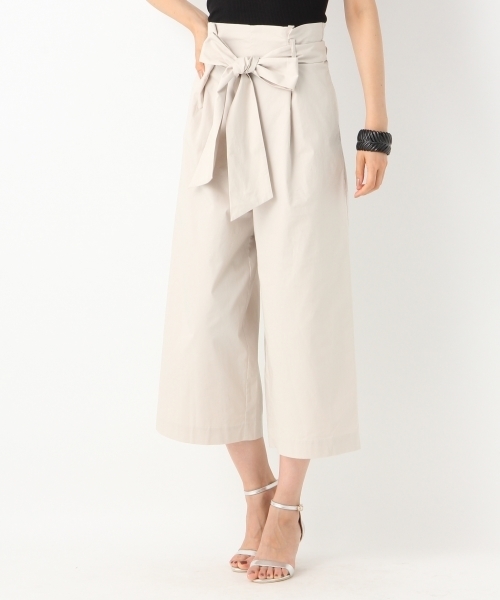 A part by（アパートバイ）の「ブロードリボンクロップパンツ　760874（その他パンツ・レディース・ネイビー/ベージュ/グリーン・FREE）」の2枚目の写真