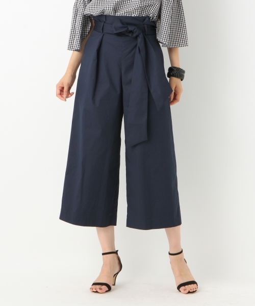 A part by（アパートバイ）の「ブロードリボンクロップパンツ　760874（その他パンツ・レディース・ネイビー/ベージュ/グリーン・FREE）」の3枚目の写真