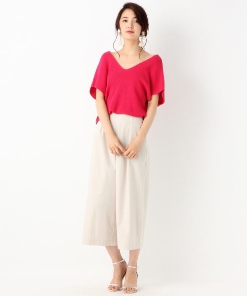 A part by（アパートバイ）の「ブロードリボンクロップパンツ　760874（その他パンツ・レディース・ネイビー/ベージュ/グリーン・FREE）」の8枚目の写真