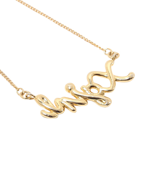 X-girl（エックスガール）の「SIGNATURE LOGO NECKLACE（ネックレス・レディース・シルバー/ゴールド・ONE SIZE）」の6枚目の写真