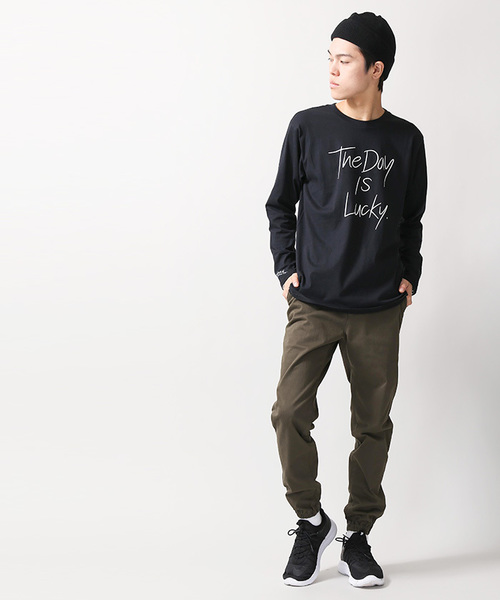 WEGO(ウィゴー)の「WEGO/ペンシルロゴプリントロングTシャツ(Tシャツ/カットソー・メンズ・ホワイト/ブラック・MEDIUM/LARGE)」の15枚目の写真