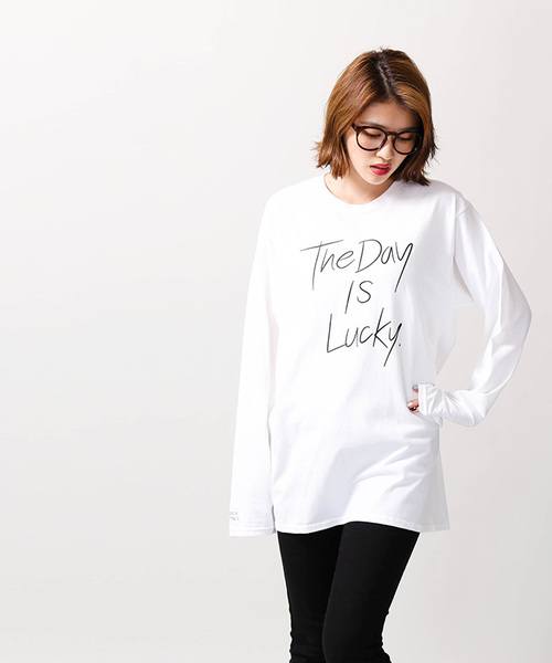 WEGO(ウィゴー)の「WEGO/ペンシルロゴプリントロングTシャツ(Tシャツ/カットソー・メンズ・ホワイト/ブラック・MEDIUM/LARGE)」の11枚目の写真