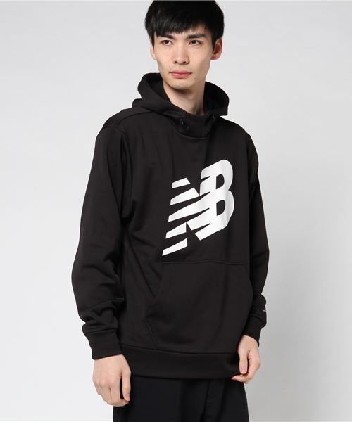 NEW BALANCE（ニューバランス）の「スウェットパーカー AMT73008B AMT73008（パーカー・メンズ・ブラック/カーキ・L/M/LL/S）」の2枚目の写真