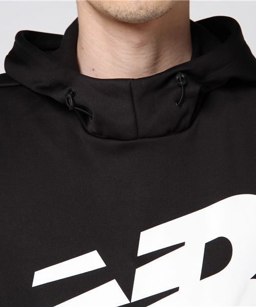 NEW BALANCE（ニューバランス）の「スウェットパーカー AMT73008B AMT73008（パーカー・メンズ・ブラック/カーキ・L/M/LL/S）」の4枚目の写真