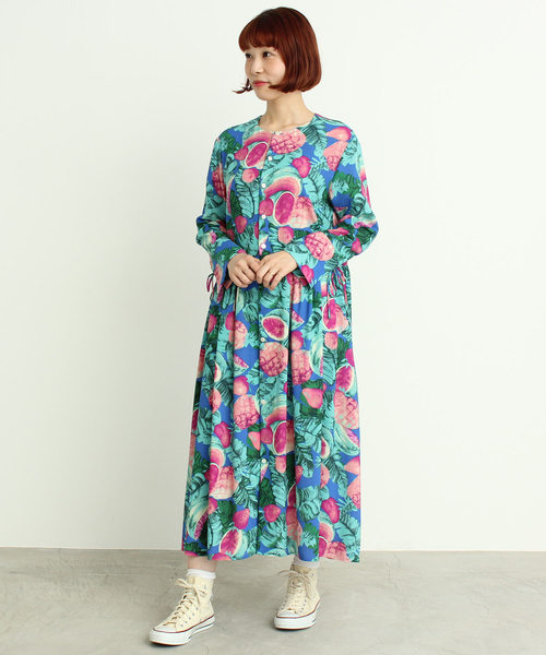 I Am I In Fact アイアムアイインファクト の トロピカルベリー ギャザーワンピース ワンピース Wear