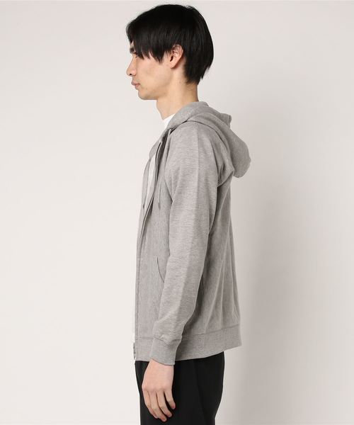 WEGO（ウィゴー）の「WEGO/カラー裏毛ZIPパーカー（パーカー・メンズ・ホワイト/ベージュ/杢グレー/ロイヤルブルー/カーキ/ブラック/レッド/オートミール・MEDIUM/SMALL/LARGE）」の9枚目の写真