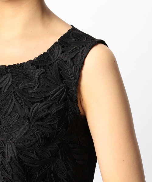 NARACAMICIE(ナラカミーチェ)の「【セットアップ対応】リーフケミカルレースノースリーブブラウス(シャツ/ブラウス・レディース・ブラック・MEDIUM/SMALL/LARGE)」の9枚目の写真