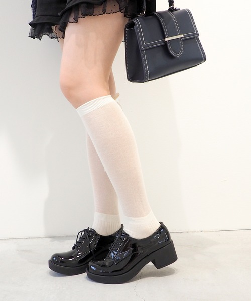 なかあかページ byあしながおじさん レディース パンプス 軽量 厚底ストラップ