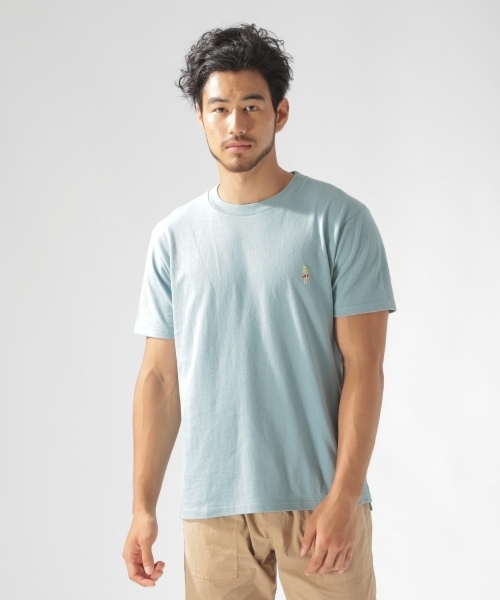 BAYFLOW(ベイフロー)の「PLAY GIRL刺繍SST(Tシャツ/カットソー・メンズ・ホワイト/パープル/サックスブルー/マスタード・SMALL/MEDIUM/LARGE)」の5枚目の写真