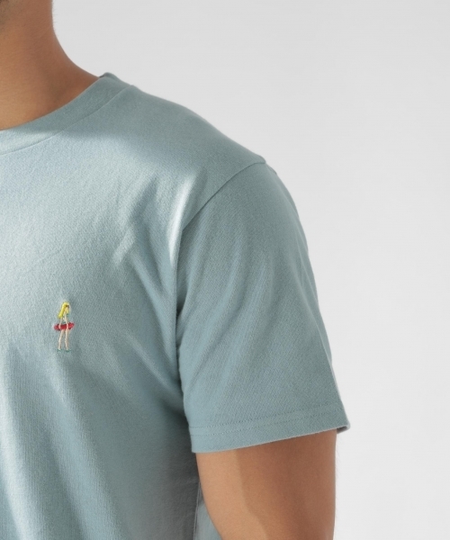 BAYFLOW(ベイフロー)の「PLAY GIRL刺繍SST(Tシャツ/カットソー・メンズ・ホワイト/パープル/サックスブルー/マスタード・SMALL/MEDIUM/LARGE)」の9枚目の写真