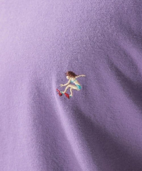 BAYFLOW(ベイフロー)の「PLAY GIRL刺繍SST(Tシャツ/カットソー・メンズ・ホワイト/パープル/サックスブルー/マスタード・SMALL/MEDIUM/LARGE)」の18枚目の写真