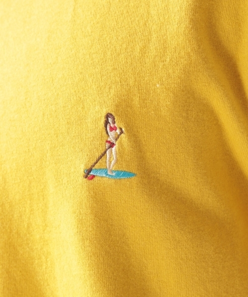 BAYFLOW(ベイフロー)の「PLAY GIRL刺繍SST(Tシャツ/カットソー・メンズ・ホワイト/パープル/サックスブルー/マスタード・SMALL/MEDIUM/LARGE)」の19枚目の写真