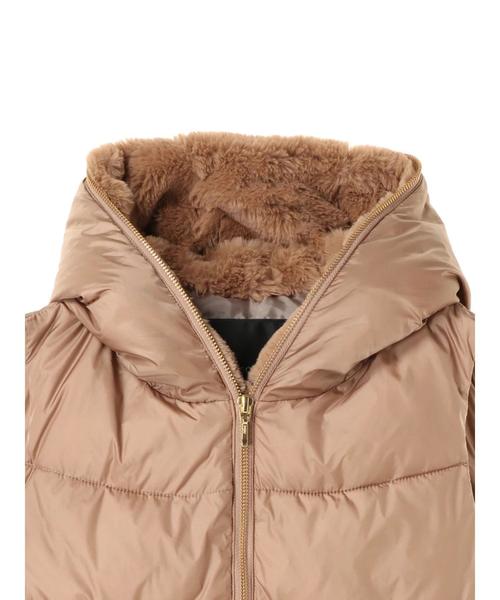 YECCA VECCA(イェッカヴェッカ)の「・フードエコファーベスト(ベスト・レディース・ネイビー/キャメル・FREE)」の9枚目の写真