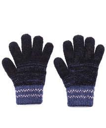 GLOBAL FORME CONCRETE（グローバルフォルムコンクリート）の「【GlovesDEPO】メンズふわもこ　タッチパネル対応　日本製　かすれボーダー柄　手袋（手袋・メンズ）」